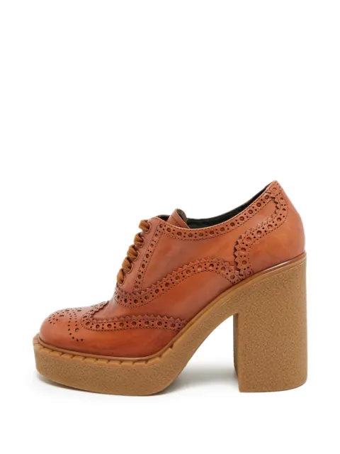 Prada Pre-Owned block-heel pumps Brown 1307022