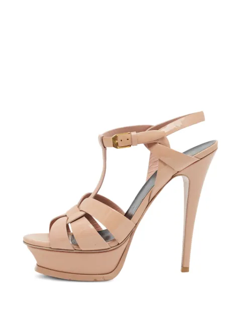Saint Laurent Pre-Owned Tribute sandals Neutrals 1360236