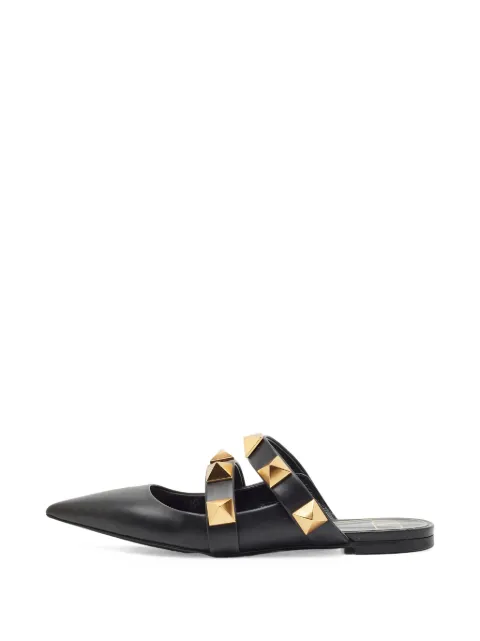 Valentino Garavani Pre-Owned stud-embellished mules Black 1353170