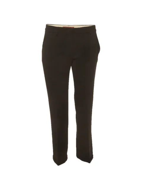 Max Mara gabardine slim-fit trousers Black 1313465