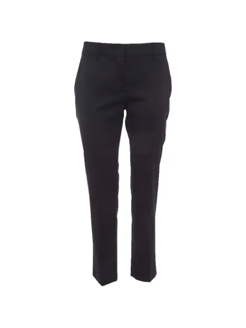 Prada Pre-Owned straight-leg cropped trousers Black 1316010