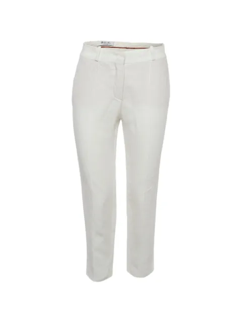 Loro Piana Pre-Owned belt-loop trousers White 1332744