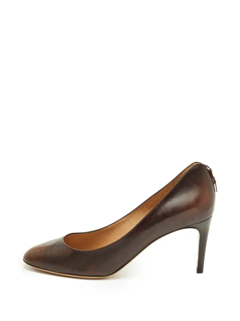 Ferragamo Pre-Owned Rodea leather pumps Brown 1300720