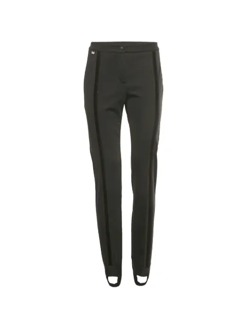 Fendi Pre-Owned velvet-trim trousers Black 1257072