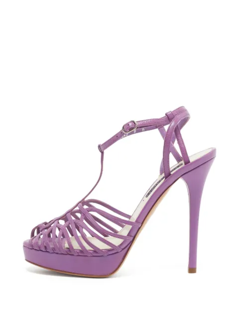 Ralph Lauren Collection multi-strap ankle-strap sandals Purple 1325517