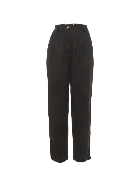 Elisabetta Franchi pleated gabardine trousers Black 1277722