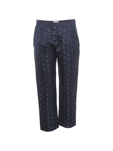 Armani Vintage jacquard straight-fit trousers Blue 1279274