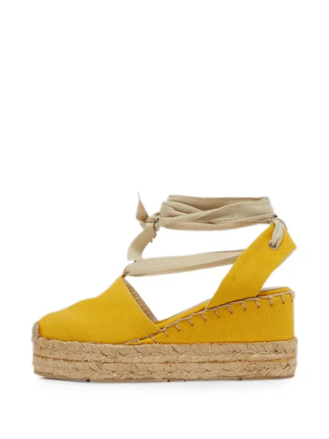 Ralph Lauren Collection ankle-strap wedge sandals Yellow 1281214