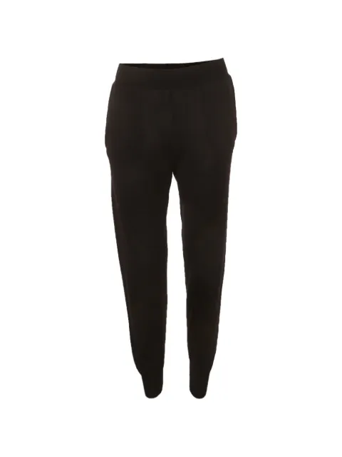 Stella McCartney Pre-Owned tapered-fit knit trousers Black 1323985