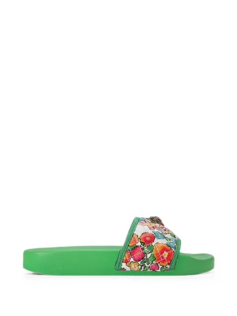 Kurt Geiger London Meena Eagle slides Green 5855219979