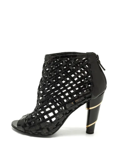 CHANEL Pre-Owned leather ankle boots Black 1306769