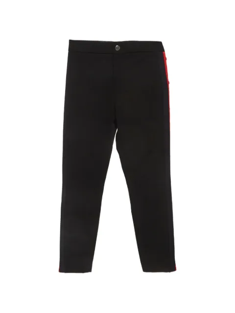 Gucci Pre-Owned side-stripe straight-leg trousers Black 1293786