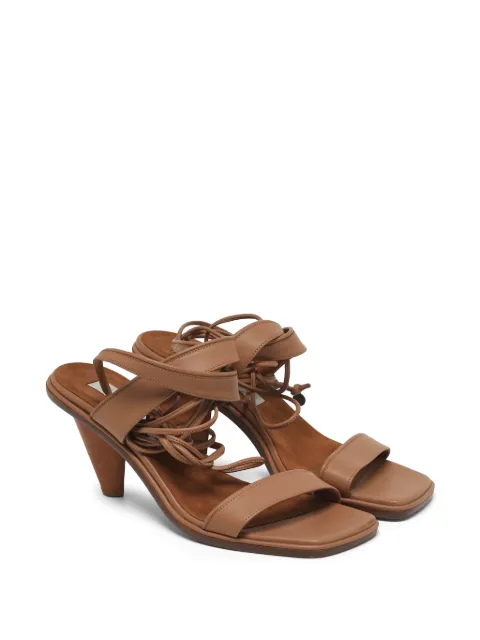 Stella McCartney Pre-Owned faux leather ankle strap sandals Brown 1264506