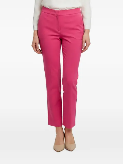 Oscar de la Renta Pre-Owned gabardine straight-leg trousers Pink 1342910