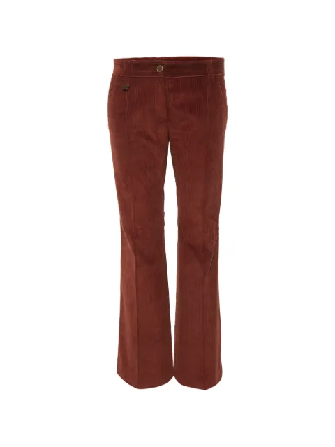 Dolce & Gabbana Pre-Owned corduroy straight-leg trousers Brown 1313562