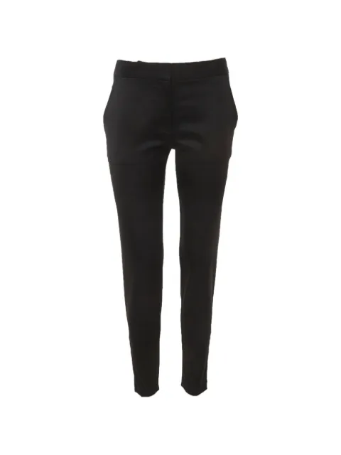 Stella McCartney Pre-Owned gabardine slim-fit trousers Black 1324296