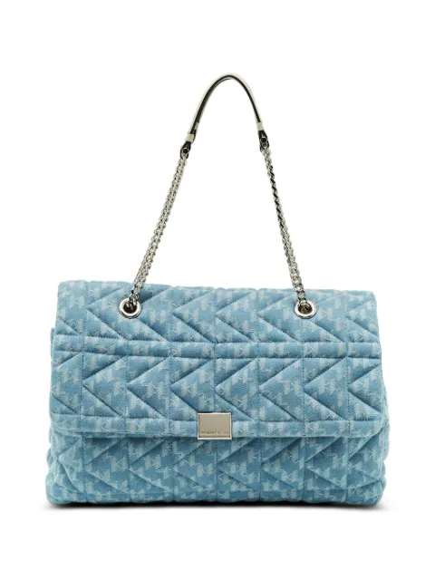 Karl Lagerfeld Vintage K/Kuilted jacquard shoulder bag Blue 1279084
