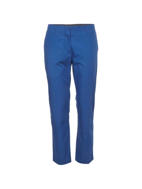 Dries Van Noten Pre-Owned cotton straight-fit trousers Blue 1360104
