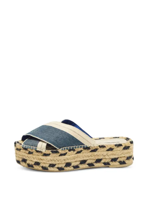 Stella McCartney Pre-Owned criss-cross espadrille sandals Blue 1262801