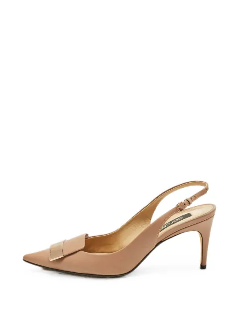 Sergio Rossi leather heeled pumps Neutrals 1327651