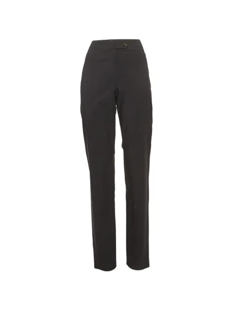 CHANEL Pre-Owned button-up trousers Black 1306915