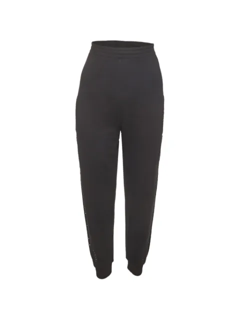Stella McCartney Pre-Owned broderie-anglaise-detail track pants Black 1334051