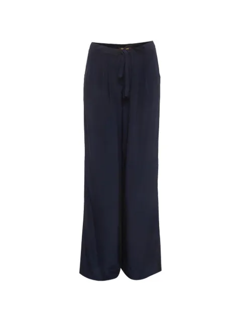 Roberto Cavalli Vintage silk loose-fit trousers Blue 1307148