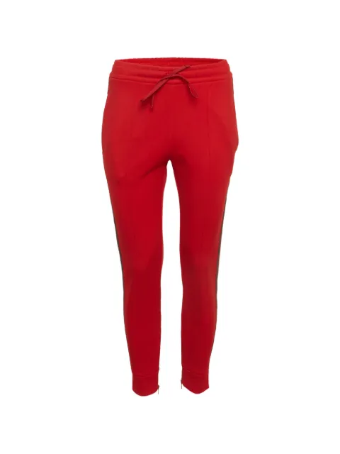 Gucci Pre-Owned drawstring-fastening track pants Red 1300492