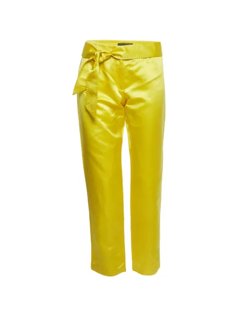 Dolce & Gabbana Pre-Owned belted trousers Yellow 1291951
