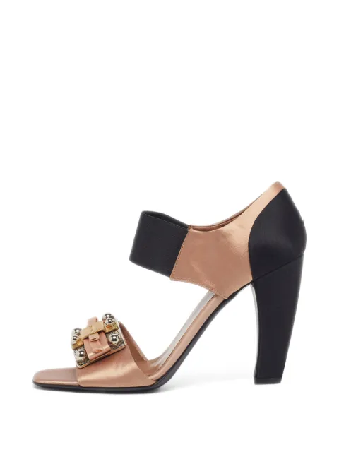 Prada Pre-Owned embellished ankle-strap sandals Gold 1306663