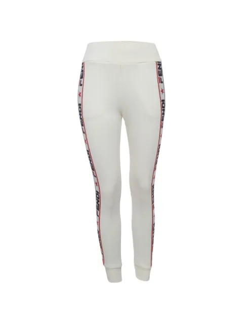 Fendi Pre-Owned x Fila logo-stripe track pants White 1313062