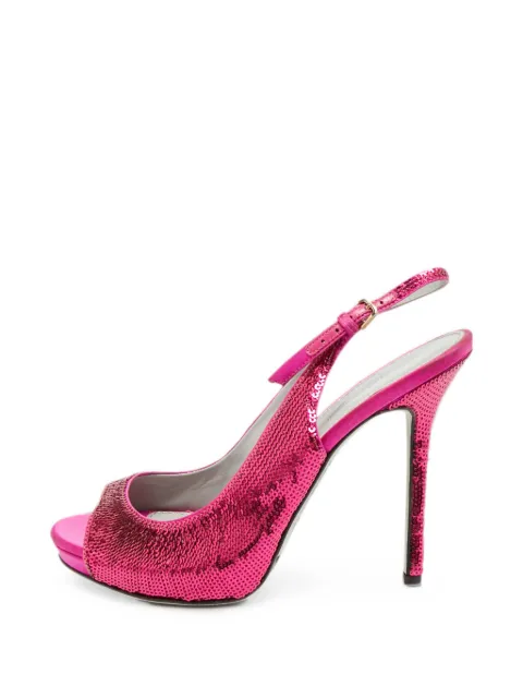 Sergio Rossi peep-toe sandals Pink 1288629