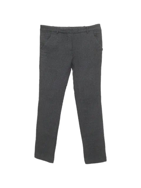 Balenciaga Pre-Owned jacquard skinny trousers Grey 1291562