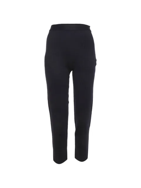 Loro Piana Pre-Owned knit-construction cashmere trousers Blue 1305451