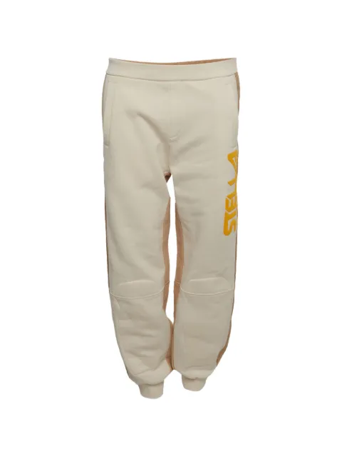 Stella McCartney Pre-Owned logo-print track pants Neutrals 1339151