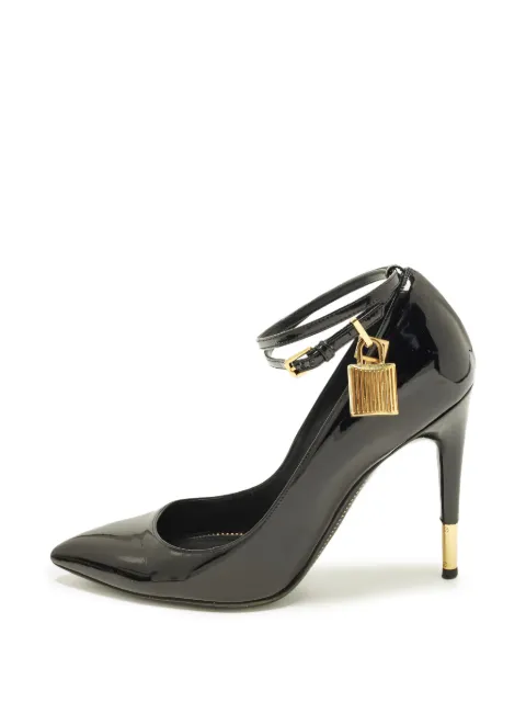 Tom Ford Vintage Padlock pointed-toe heeled pumps Black 1338004