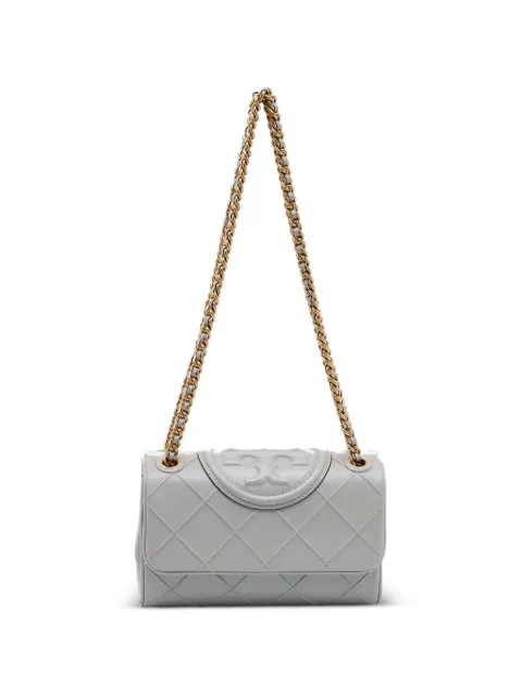 Tory Burch small Fleming quilted shoulder bag Grey 1340336