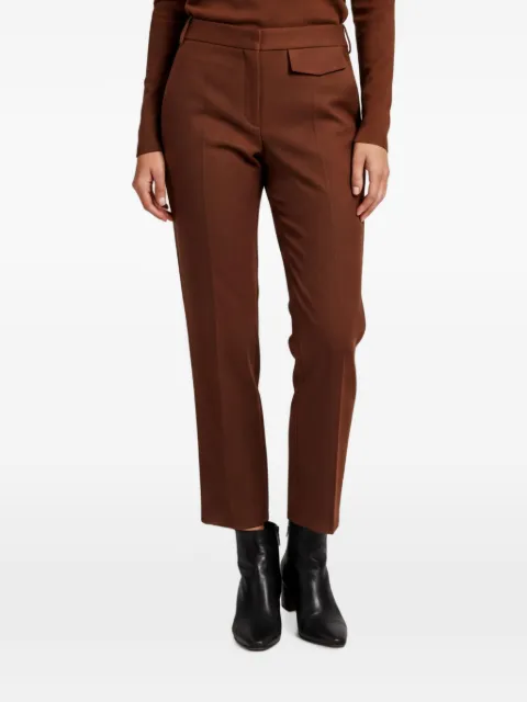 Victoria Beckham flap-detail trousers Brown 1346706