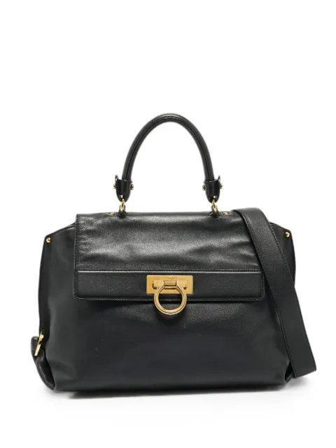 Ferragamo Pre-Owned medium Sofia leather tote bag Black 1353178