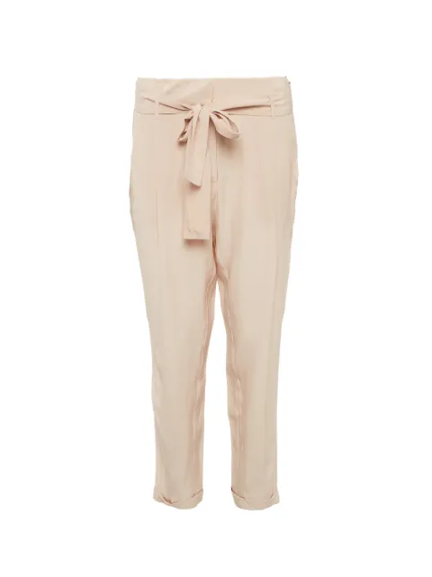Roberto Cavalli Vintage belted silk trousers Pink 1288397