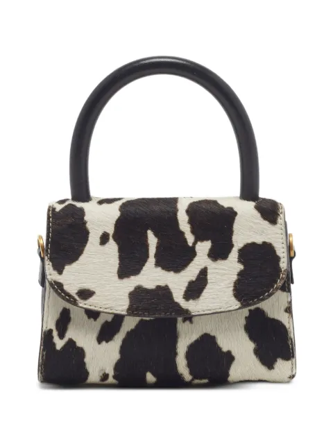 BY FAR Calf hair leather top tote bag Black 1346734
