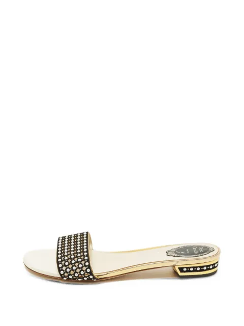 René Caovilla crystal-embellished sandals Black 1280441