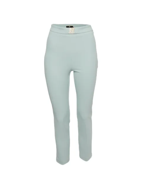 Elisabetta Franchi straight-leg crepe trousers Blue 1332372