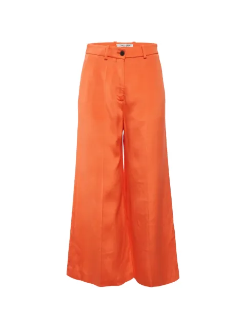 Valentino Garavani Pre-Owned wide-leg wool trousers Orange 1289999