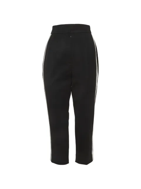 Dolce & Gabbana Pre-Owned twill side-stripe trousers Black 1293792