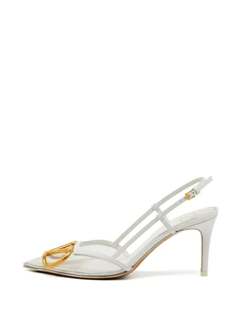 Valentino Garavani Pre-Owned VLogo slingback pumps White 1323991
