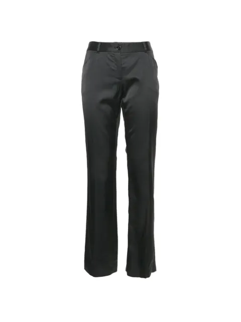 Dolce & Gabbana Pre-Owned straight-fit satin trousers Black 1325063