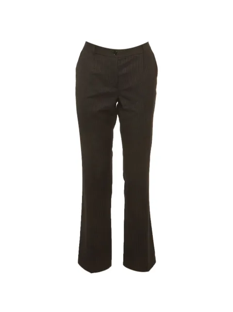 Dolce & Gabbana Pre-Owned pinstripe straight-leg trousers Black 1309111