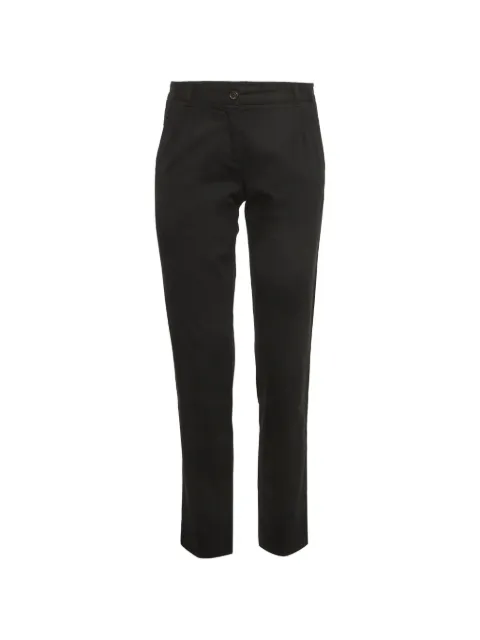 Dolce & Gabbana Pre-Owned straight-fit gabardine trousers Black 1292354