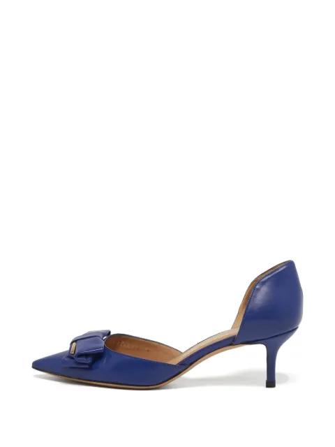 Ferragamo Pre-Owned Rietta bow d'Orsay pumps Blue 1280283